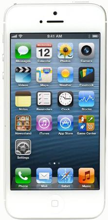 Смартфон Apple iPhone 5 64Gb White & Silver - Лангепас