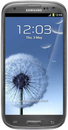 Смартфон Samsung Galaxy S3 GT-I9300 16Gb Titanium grey - Лангепас